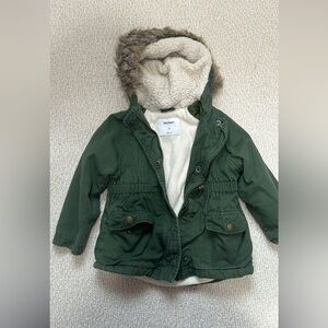Old navy lined jacket with hood